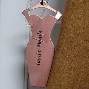 Haute Monde Brown Asymmetric dress Soft Material